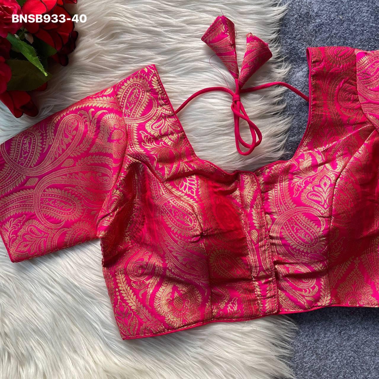 Pure Banarasi Silk-Vibrant Pink